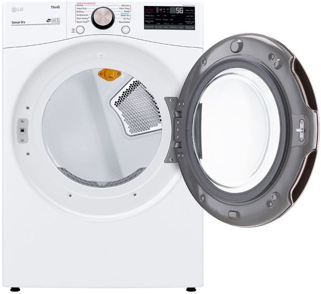 LG 7.4 Cu. Ft. White Front Load Electric Dryer-7