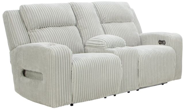 Signature Design by Ashley® Forest Lake Alloy Power Reclining Loveseat with Console-0