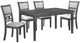 New Classic® Home Furnishings Gia 5-Piece Gray Dining Set-0