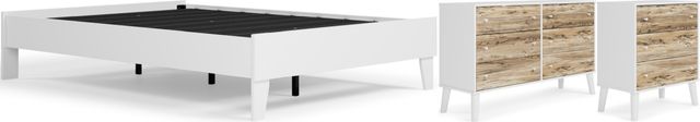 Signature Design by Ashley® Piperton 3-Piece White Full Platform Bed Set-0