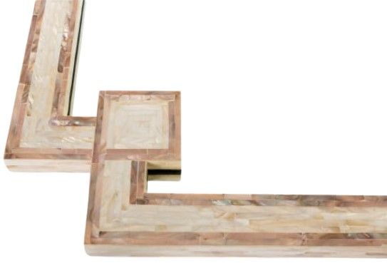Surya Banks Natural Ivory Accent Mirror-2