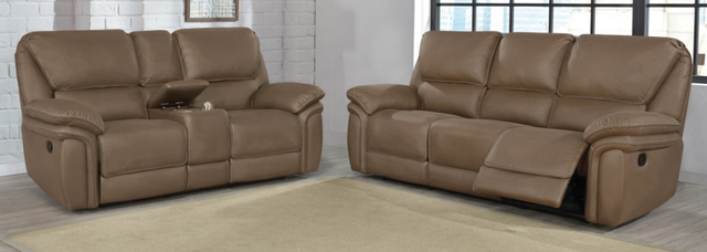 Coaster® Breton 2-Piece Mocha Brown Reclining Living Room Set-0