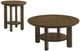 Coaster® Ottowa 2-Piece Brown Oak Coffee Table Set-0