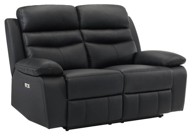 Homelegance® Hancock Black Power Double Reclining Loveseat-0