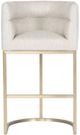 Vanguard® Furniture Vanguard Index Porcelain/Satin Brass Bar Stool-1