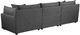 Coaster® Sasha 3-Piece Barely Black Modular Sectional-4