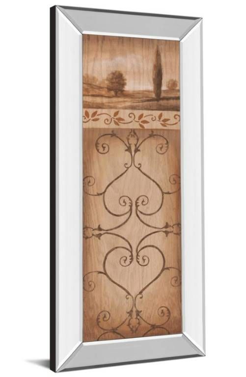 Classy Art Iron Landscape I Mirror Framed Wall Art-1