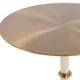 Uttermost® Cyprus Brass/White Accent Table-3