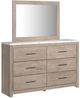 Signature Design by Ashley® Senniberg 5-Piece Light Brown/White King Panel Bed Set-3