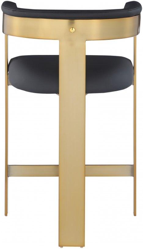 Meridian Furniture Romeo Black Vegan Leather Counter Stool-3