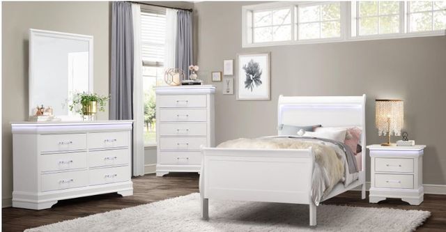 Global Furniture USA Charlie White Dresser-3