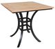 CabanaCoast® Customizable Skye Aluminum/Wooden 32" Outdoor Square Dining Table-0