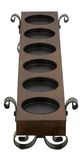 A & B Home Ramirez Aged Red Candle Holder-1