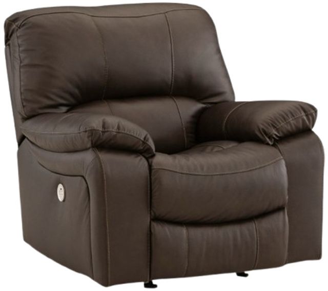 Signature Design by Ashley® Leesworth Dark Brown Power Rocker Recliner-0