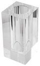 A & B Home Clear Rectangular Tall Vase-1