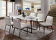 Furniture of America® Alisha White Dining Table and Black Metal Base-4