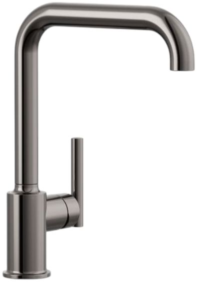 KOHLER® Purist® Vibrant Titanium Kitchen Sink Faucet with 3-Function Sprayhead-0