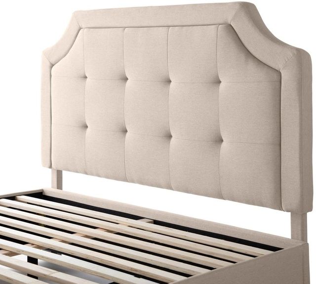 Malouf® Carlisle Oat Queen Headboard-1