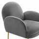 TOV Furniture Gwen Grey Velvet Chair-3