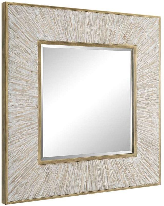 Uttermost® Wharton Whitewashed Square Mirror-2