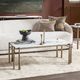 Classic Home Jasmine Moonstone White Coffee Table-1