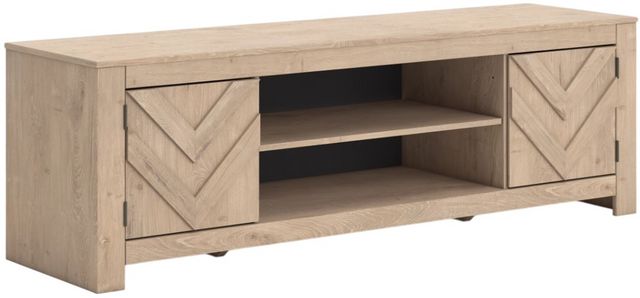 Signature Design by Ashley® Cayboni Tan LG TV Stand with Fireplace Option