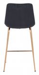 Zuo® Tony Black and Gold Counter Chair-3