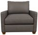 La-Z-Boy® Wilmette Greystone Leather Chair and a Half-1