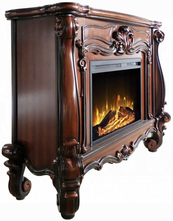 ACME Furniture Versailles Cherry Oak Fireplace-3