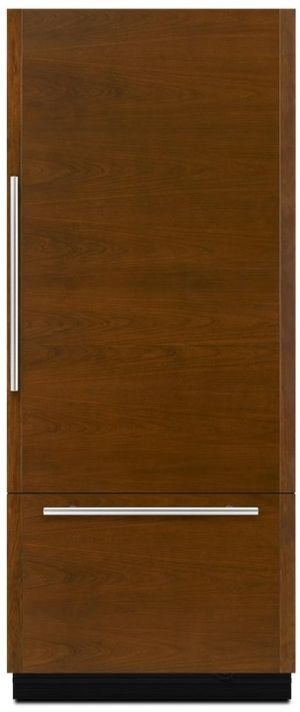 front view of the JennAir® 36 in. 20.9 Cu. Ft. Panel Ready Built In Bottom Freezer Refrigerator