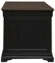 Liberty Furniture Meritage Aged Charcoal/Caramel Junior Executive Desk-3