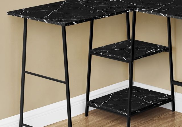 Monarch Specialties Inc. Black L-Shaped Desk-2
