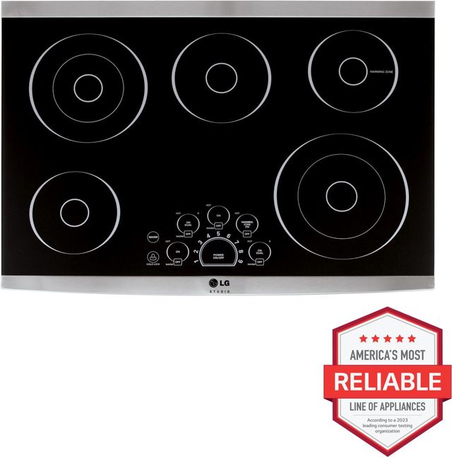LG Studio 30" Stainless Steel Electric Cooktop-1