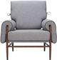 Zuo® Modern Klem Gray Accent Chair-1