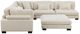 Homelegance® Traverse 2-Piece Plush Beige 135" Modular Sectional with Ottoman-1