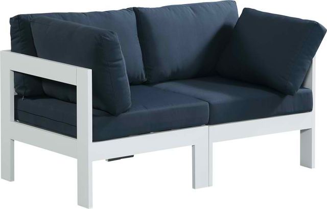 Meridian Furniture Nizuc 2-Piece Navy Outdoor Patio Modular Sofa-1