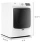 Maytag® 7.3 Cu. Ft. White Front Load Gas Dryer-3
