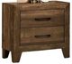 Furniture of America® Wentworth Light Walnut Nightstand-0