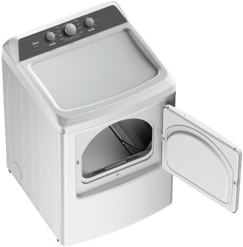 Midea® 7.0 Cu. Ft. White Front Load Gas Dryer-4