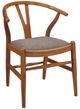 Coaster® Dinah 2-Piece Walnut/Brown Y-Shaped Back Wishbone Dining Side Chair Set-0