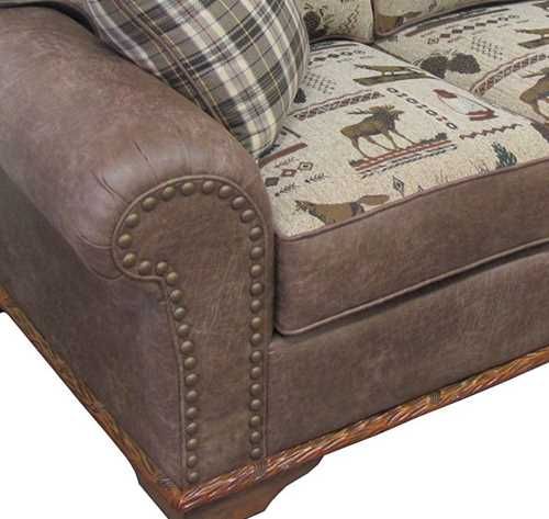 Marshfield Furniture Whitetail Ridge Brown Twin Sleeper Sofa-1