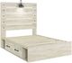 Signature Design by Ashley® Cambeck Whitewash Youth Twin 2-Drawer Storage Panel Bed-1