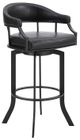Armen Living Edy Black Swivel Counter Stool-0