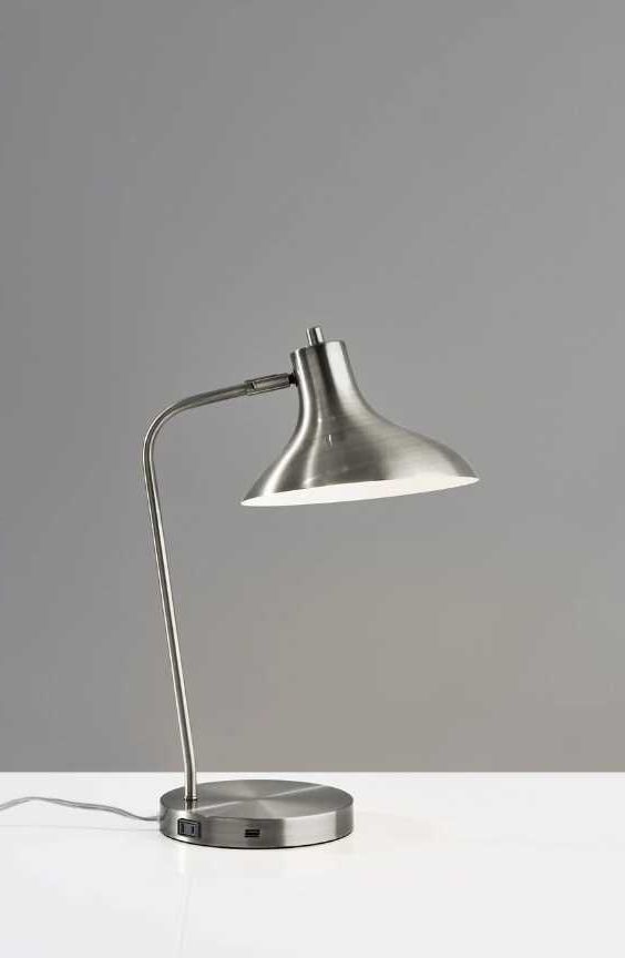 Adesso® Cleo Brushed Steel Desk Lamp-3