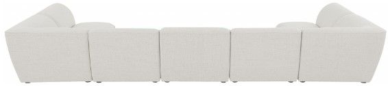 Meridian Furniture Miramar 7-Piece Cream Modular Sectional-3