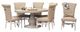 International Furniture Direct Bonanza 7-Piece Beige/Ivory Dining Set-0