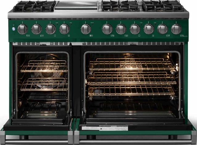 Viking® 5 Series 48" Ivy Pro Style Dual Fuel (NG) Range with Polished Chrome Trim-1