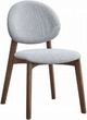 ACME Furniture Hadasa 2-Piece Light Gray/Walnut Dining Side Chair Set-0