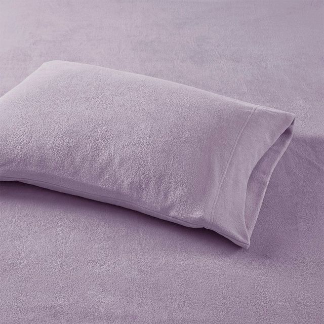 Olliix by True North by Sleep Philosophy 3 Piece Lavender Twin Micro Fleece Sheet Set-3