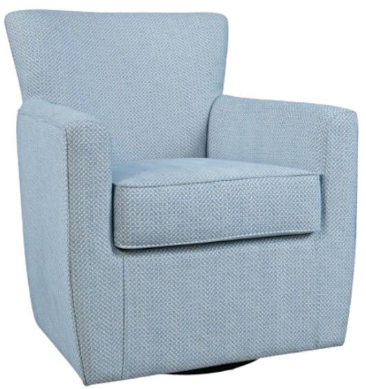 Jofran Inc. Harper Sky Swivel Accent Chair-0